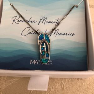 Madison Ashley flip flop necklace